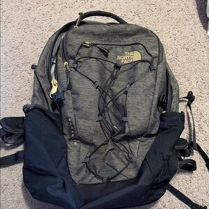 The North Face Black and Gray Backpack